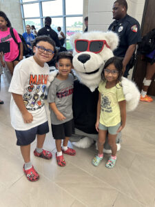 Blizz with Kids at School